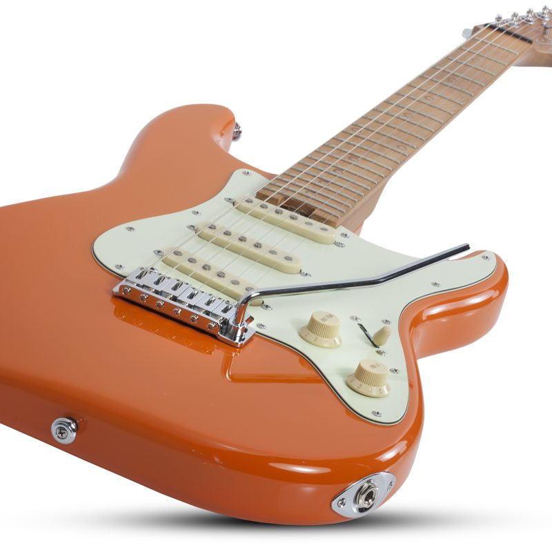 GUITARRA ELECTRICA SCHECTER NICK JOHNSTON ATOMIC ORANGE SSS SKU: 3327