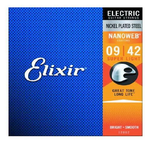 Encordado Elixir 12002 Super Light Nanoweb Coating (.009 - .042)