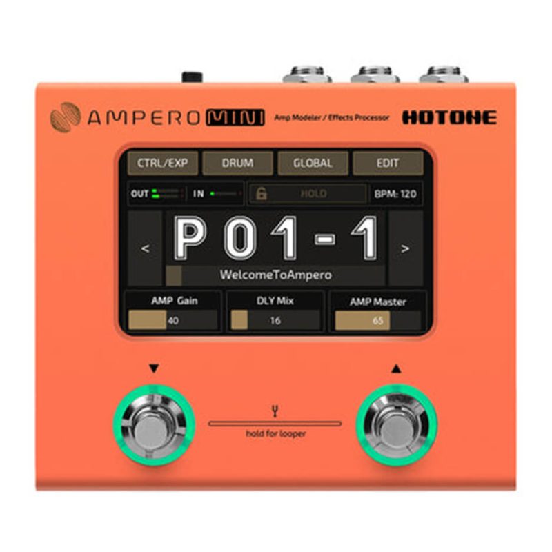Pedalera Multiefectos Hotone Ampero Mini MP-50OR