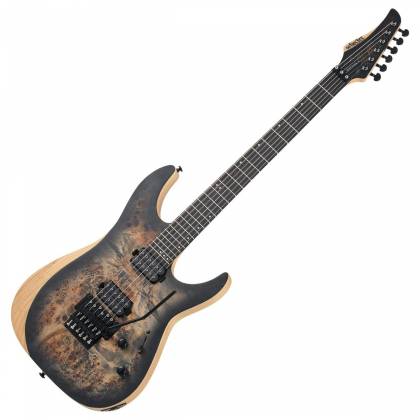 Reaper-6 FR Satin Charcoal Burst (SCB) GUITARRA ELECTRICA SCHECTER REAPER 6 FR SATIN CHARCOAL BURTS SKU:1503