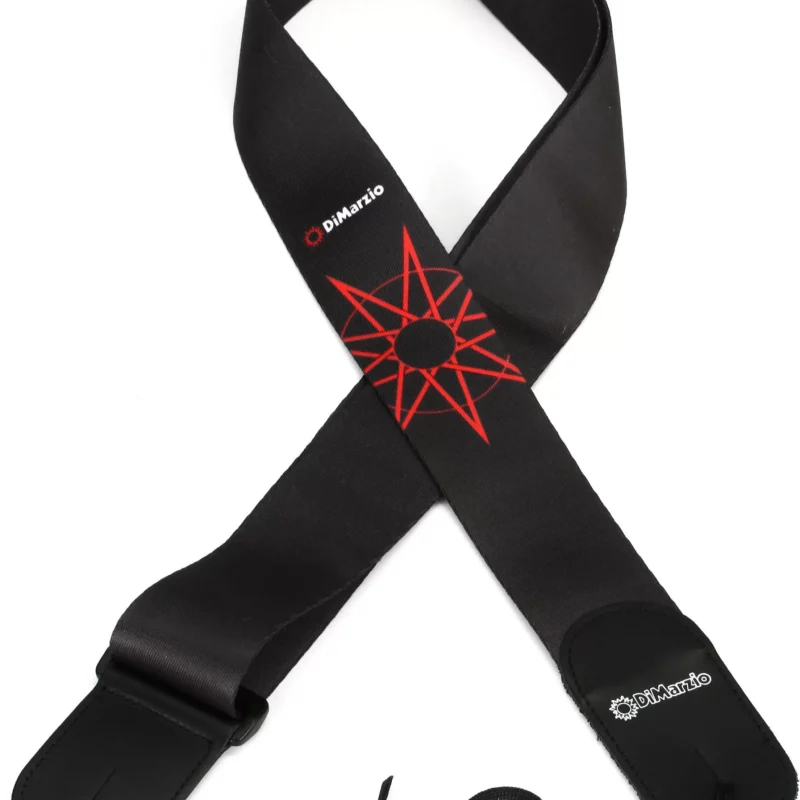 CORREA DIMARZIO JIM ROOT #4 BLACK GUITAR STRAP DD3148