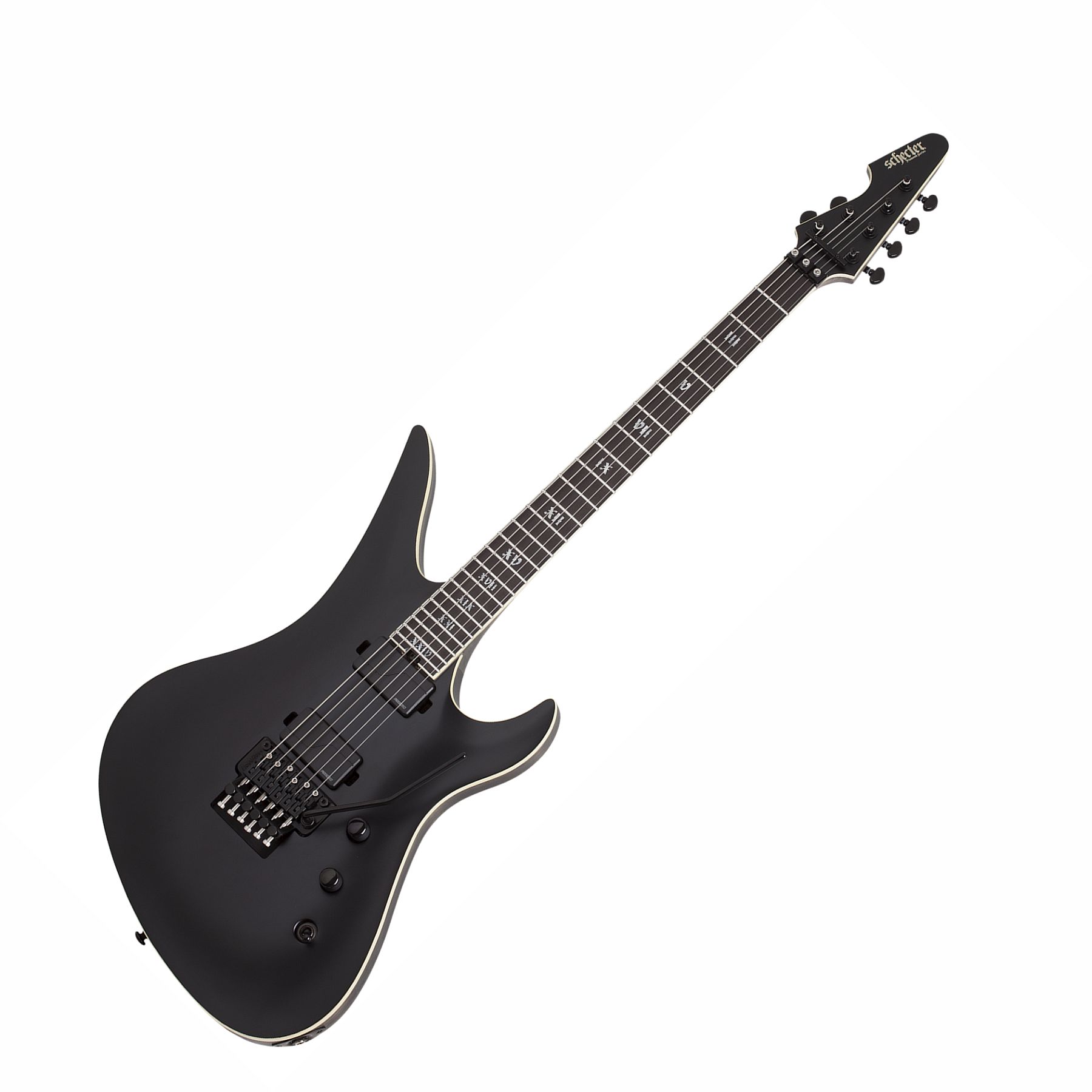 GUITARRA ELECTRICA SCHECTER AVENGER FR SLS ELITE EVIL TWIN SATIN BLACK