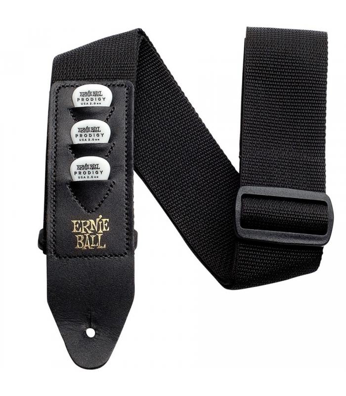 Ernie Ball 4039 Correa Polypropileno Guardapúas Negra