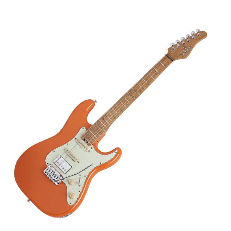 GUITARRA ELECTRICA SCHECTER NICK JOHNSTON HSS ATOMIC ORANGE SKU:1538