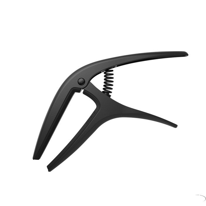 Capo Ernie Ball Axis Para Guitarra, Negro y plateado