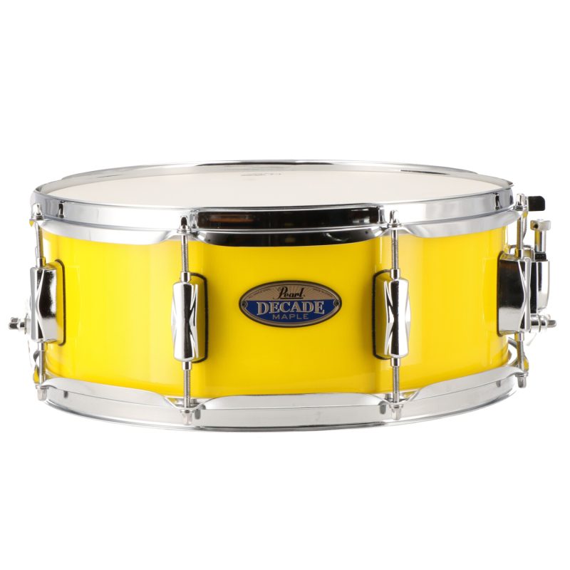 Redoblante Pearl Snare Drum, Satin Black burst DMP1455S/C228 Yellow