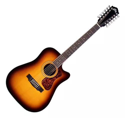 Guitarra 12 Cuerdas Electroacustica Folk Guild D2612CE Deluxe ATB
