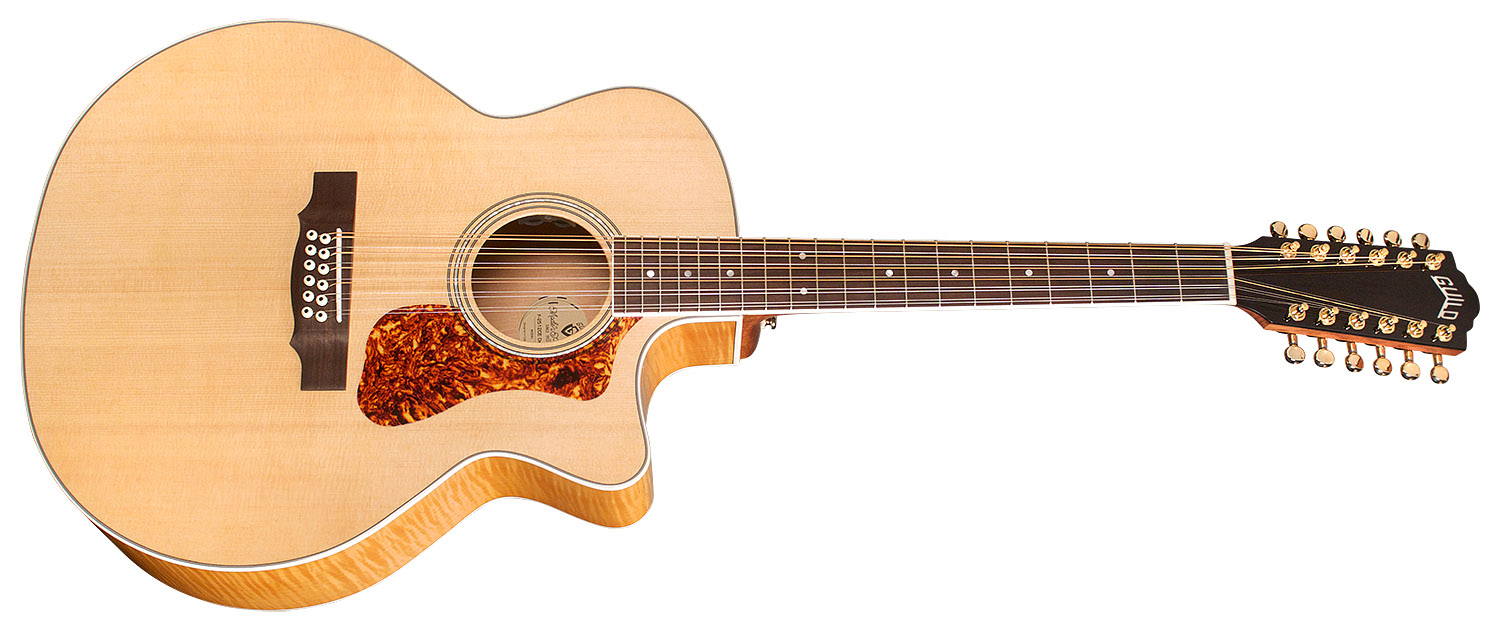 Guitarra 12 Cuerdas Electroacustica Folk Guild F-2512CE Deluxe BDL - Image 2