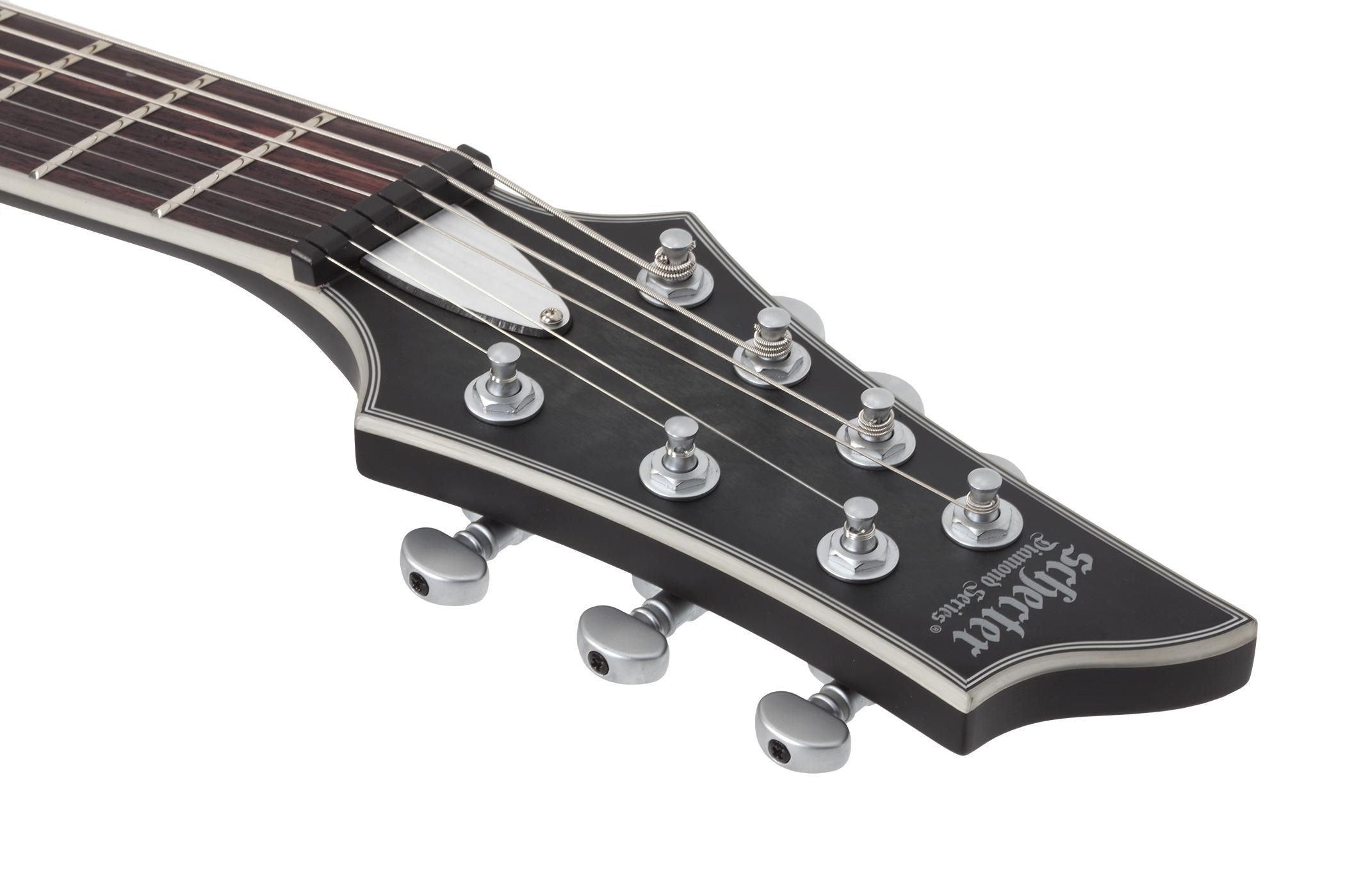 GUITARRA ELECTRICA SCHECTER C-7 PLATINUM SEE THRU BLACK SATIN SKU:718 - Image 2