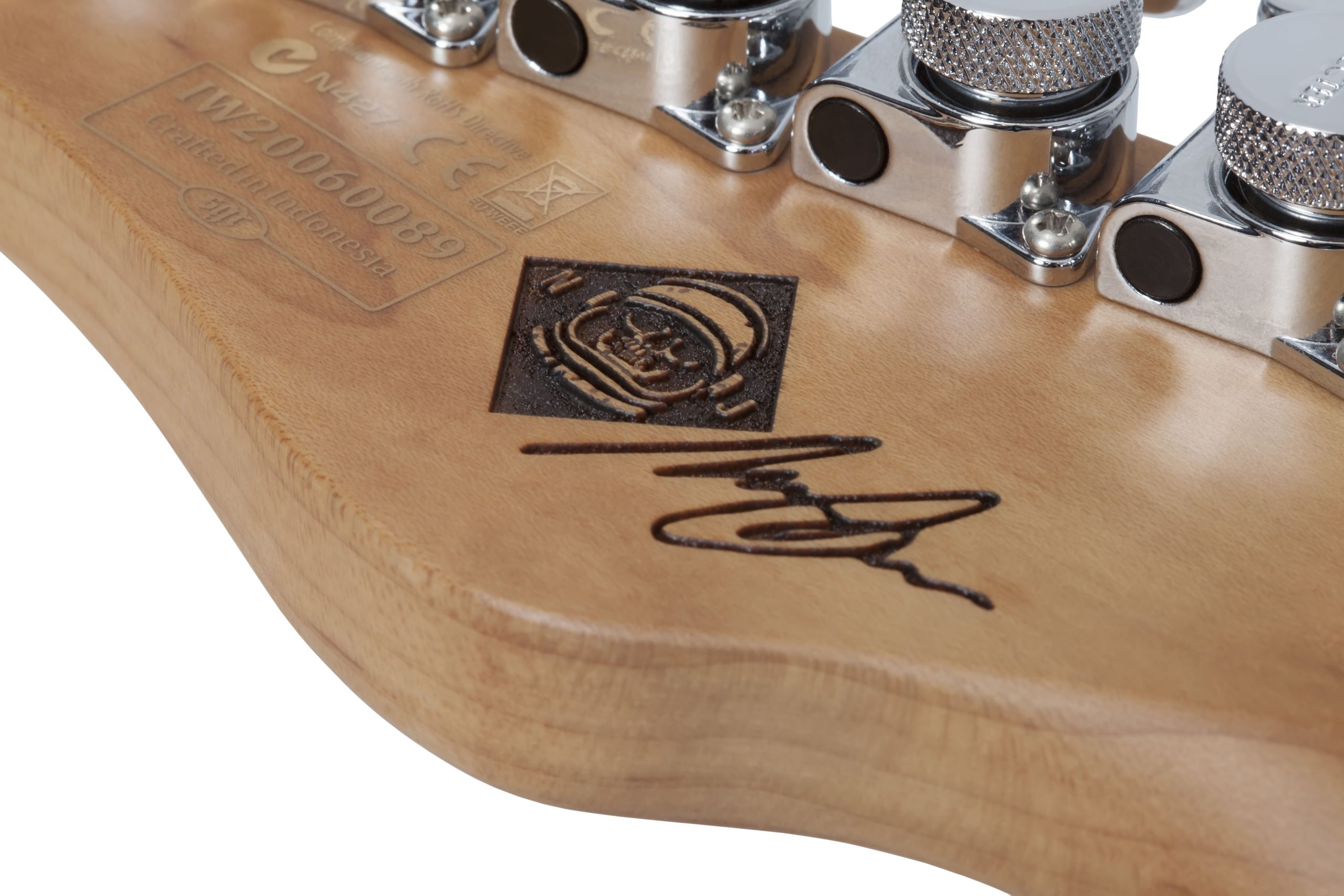 GUITARRA ELECTRICA SCHECTER NICK JOHNSTON HSS ATOMIC ORANGE SKU:1538 - Image 2