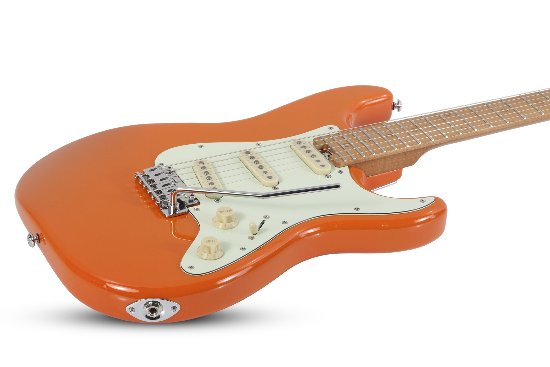 GUITARRA ELECTRICA SCHECTER NICK JOHNSTON ATOMIC ORANGE SSS SKU: 3327 - Image 2