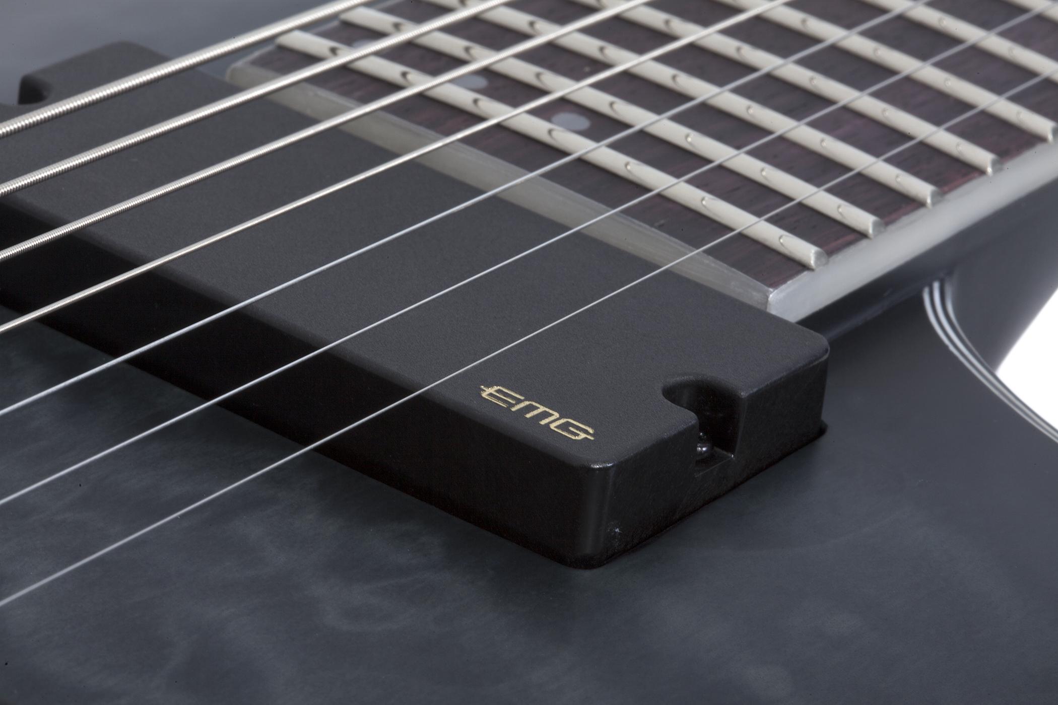 GUITARRA ELECTRICA SCHECTER C-7 PLATINUM SEE THRU BLACK SATIN SKU:718 - Image 3