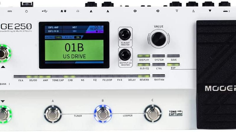 PEDALERA MOOER GE250 MULTIEFECTOS PARA GUITARRA