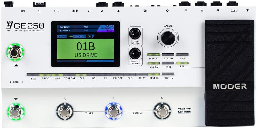 PEDALERA MOOER GE250 MULTIEFECTOS PARA GUITARRA