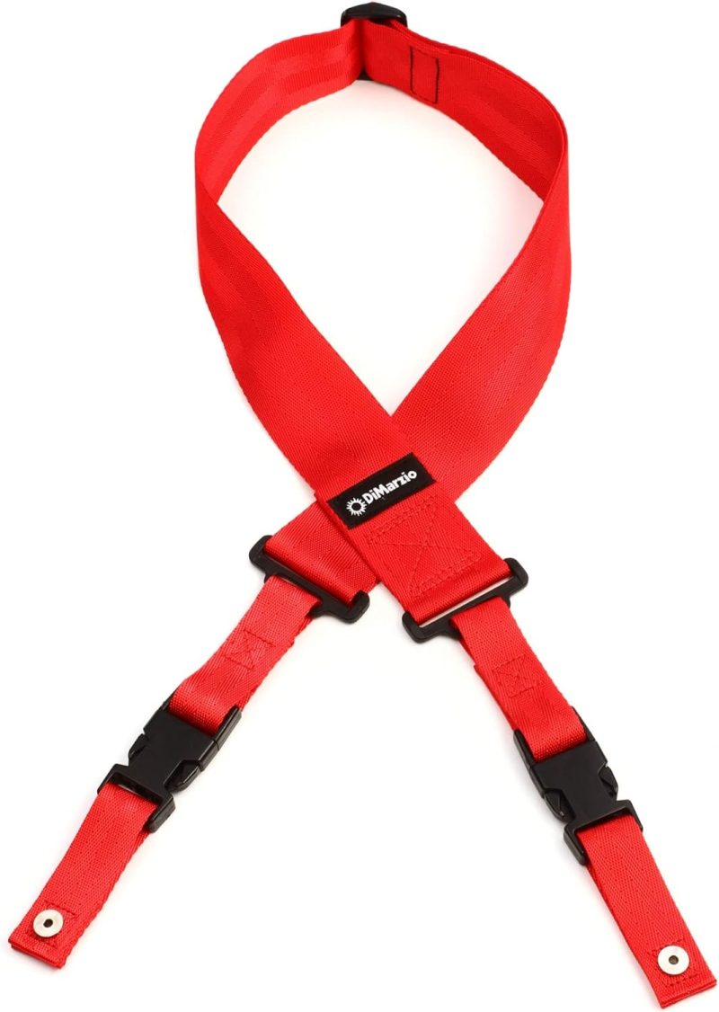 Correa Dimarzio Cliplock de Guitarra, Rojo