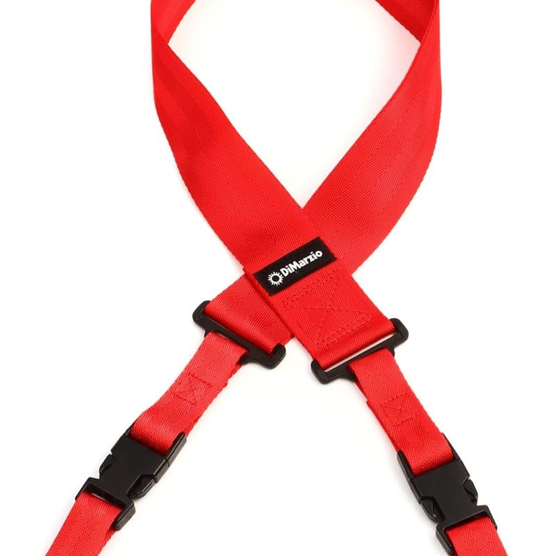 Correa Dimarzio Cliplock de Guitarra, Rojo