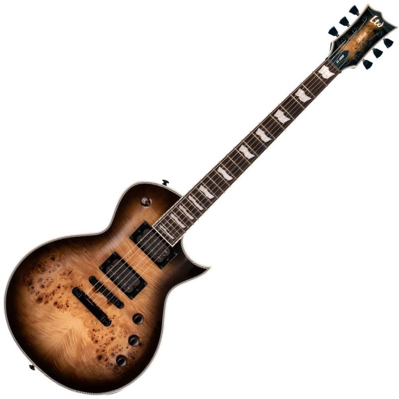 LTD EC-1000 Burled Poplar Blk Nat Burst
