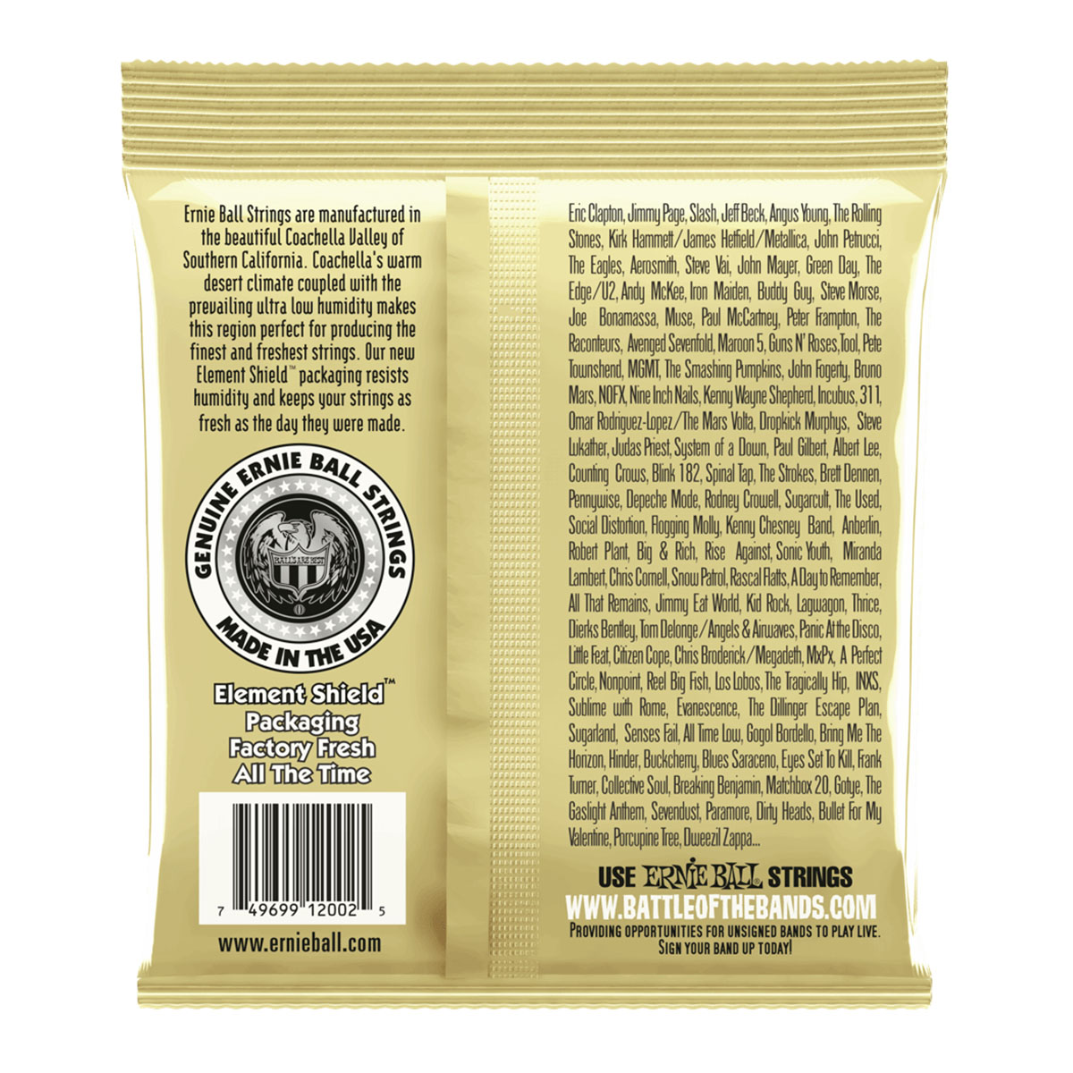 Encordado Acustica Ernie Ball	2002 - Image 2