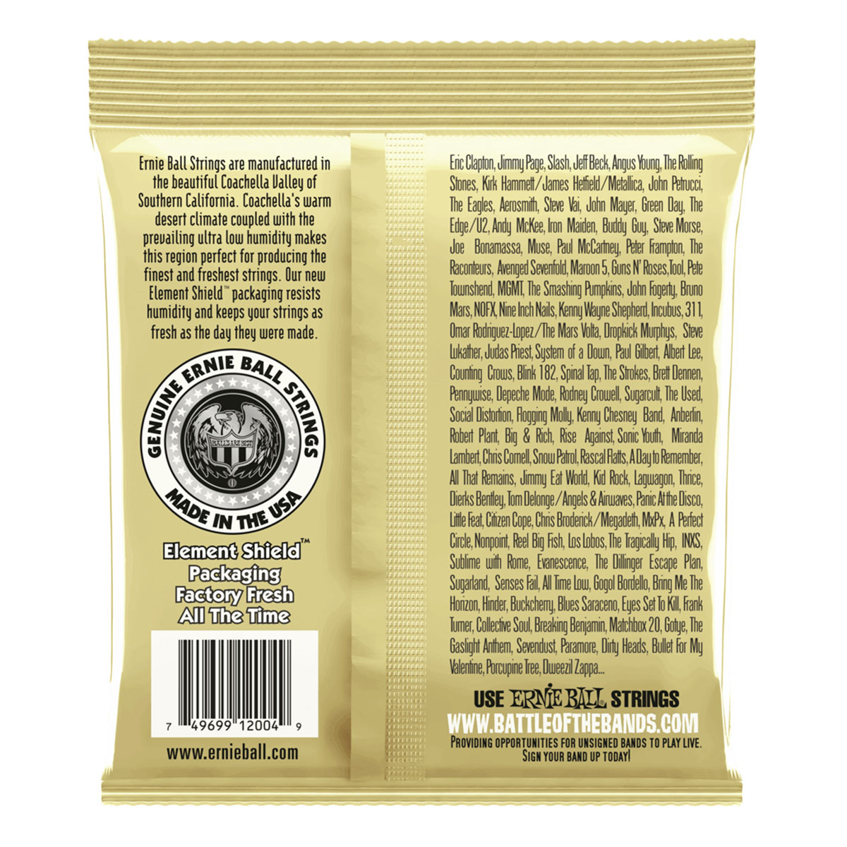 Encordado Acustica Ernie Ball	2004 - Image 2