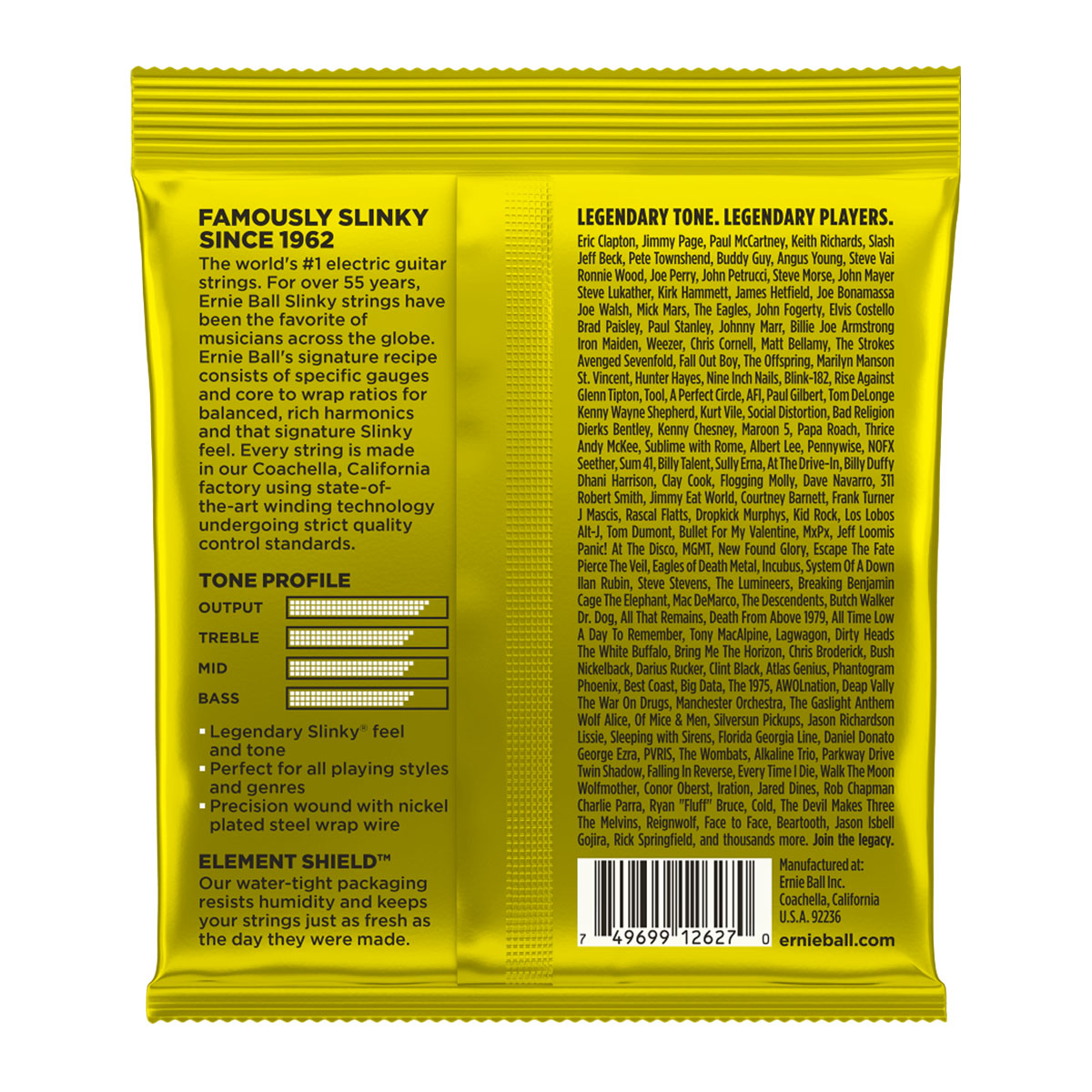 Encordado Guitarra Electrica	Ernie Ball	2627 - Image 2