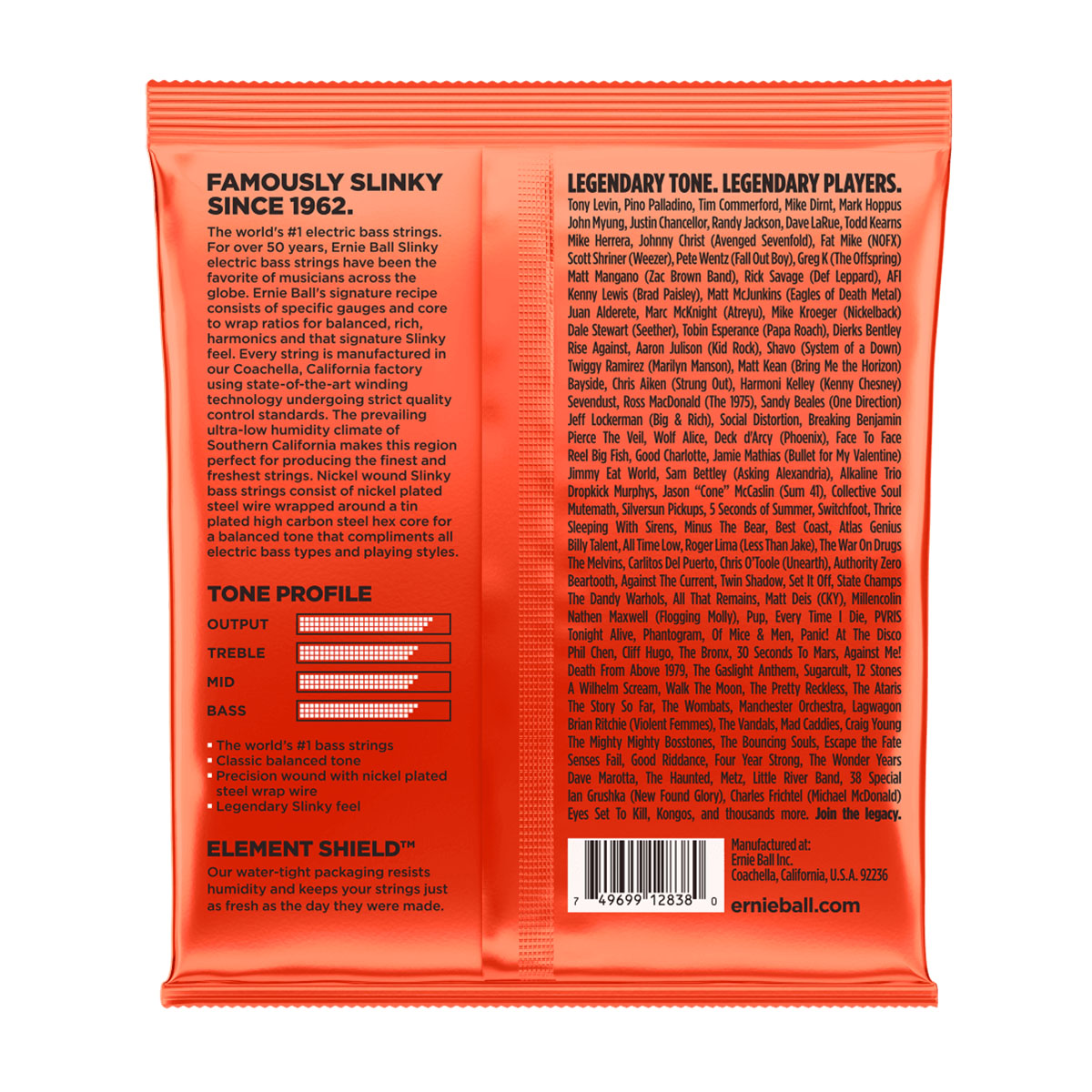 Encordado Bajo Ernie Ball 2838 - Image 2