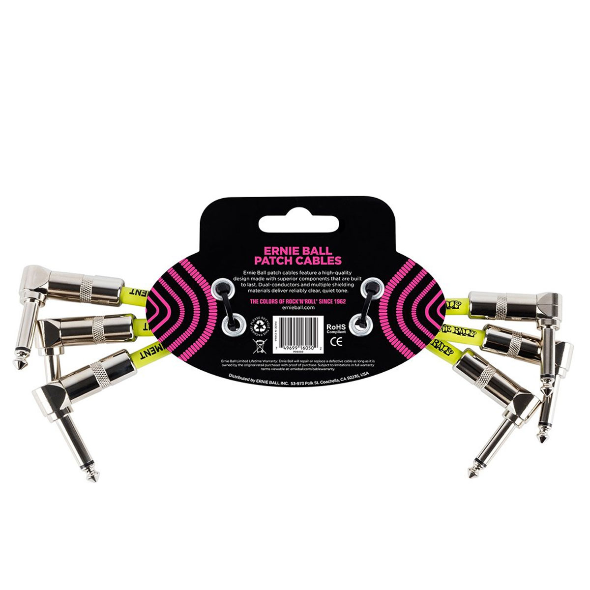 Pack Cables Interpedales Ernie Ball 6050 x 3 - Image 2