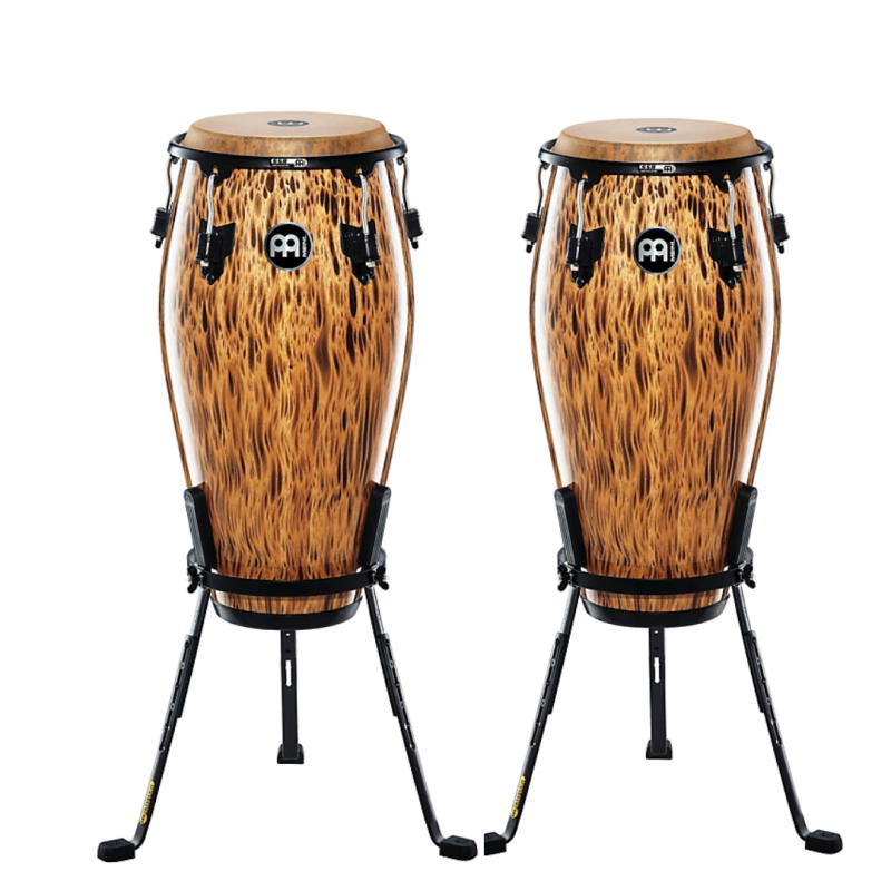 SET CONGAS MEINL MARATHON SERIES LEOPARD BURL  MCC1134" Y MCC1212"