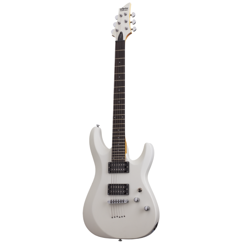 GUITARRA ELECTRICA SCHECTER C-6 DELUXE SATIN WHITE sku 432