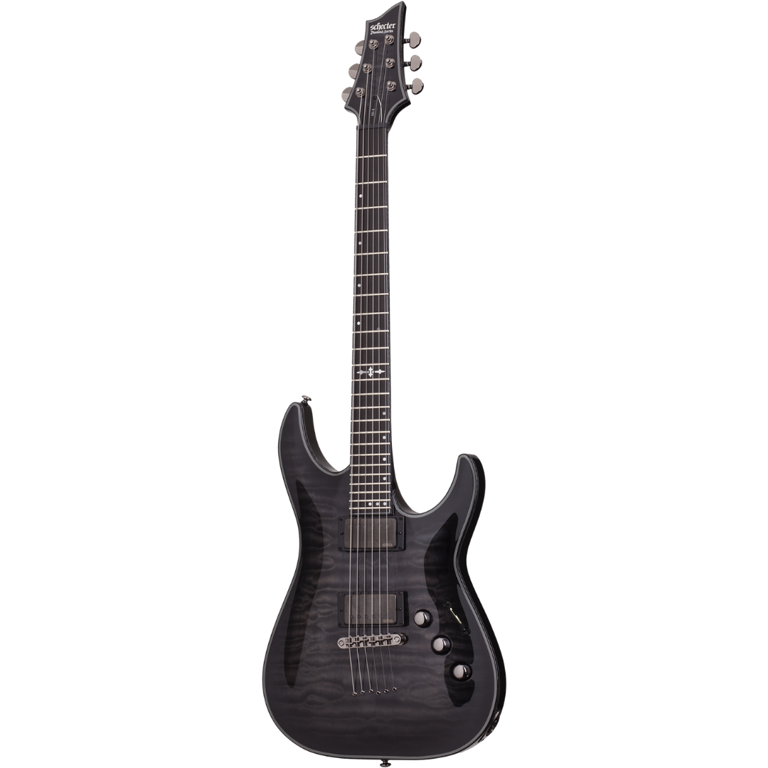 GUITARRA SCHECTER HELLRAISER HYBRID C-1 TRANS BLACK BURTS SKU:1922