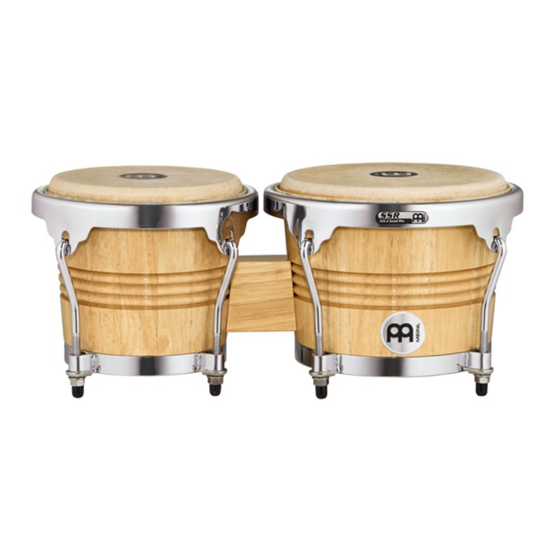 BONGOS MEINL REF. WB200NT MADERA NATURAL- HERRAJES CROMADOS