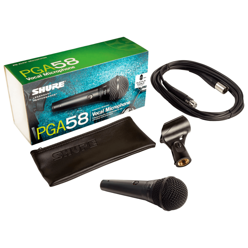 Microfono Alambrico Vocal Shure REF PGA58-XLR