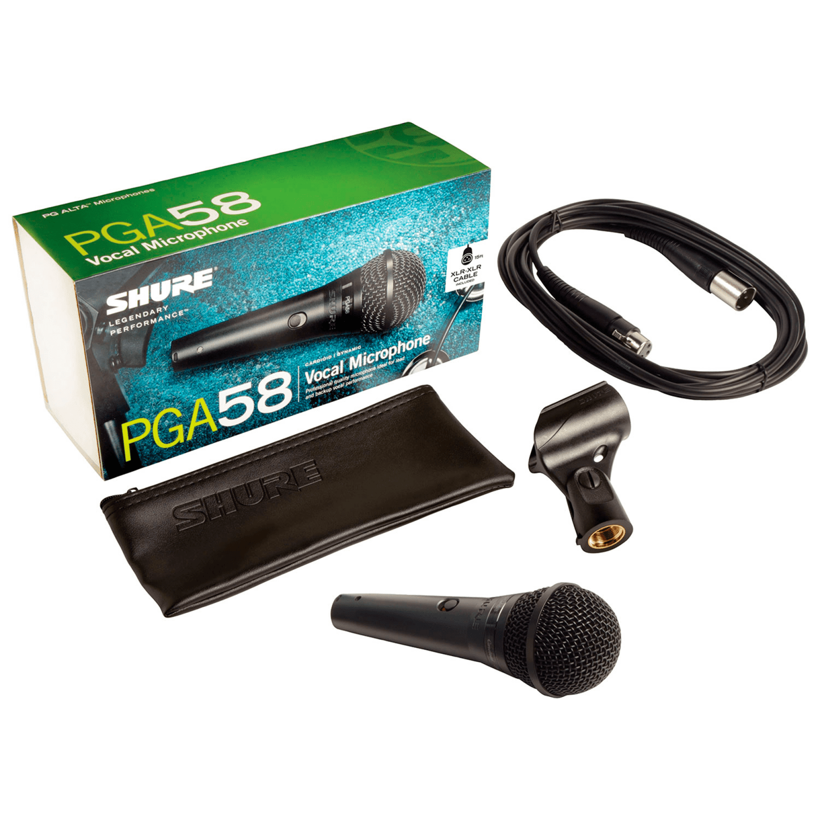 Microfono Alambrico Vocal Shure REF PGA58-XLR