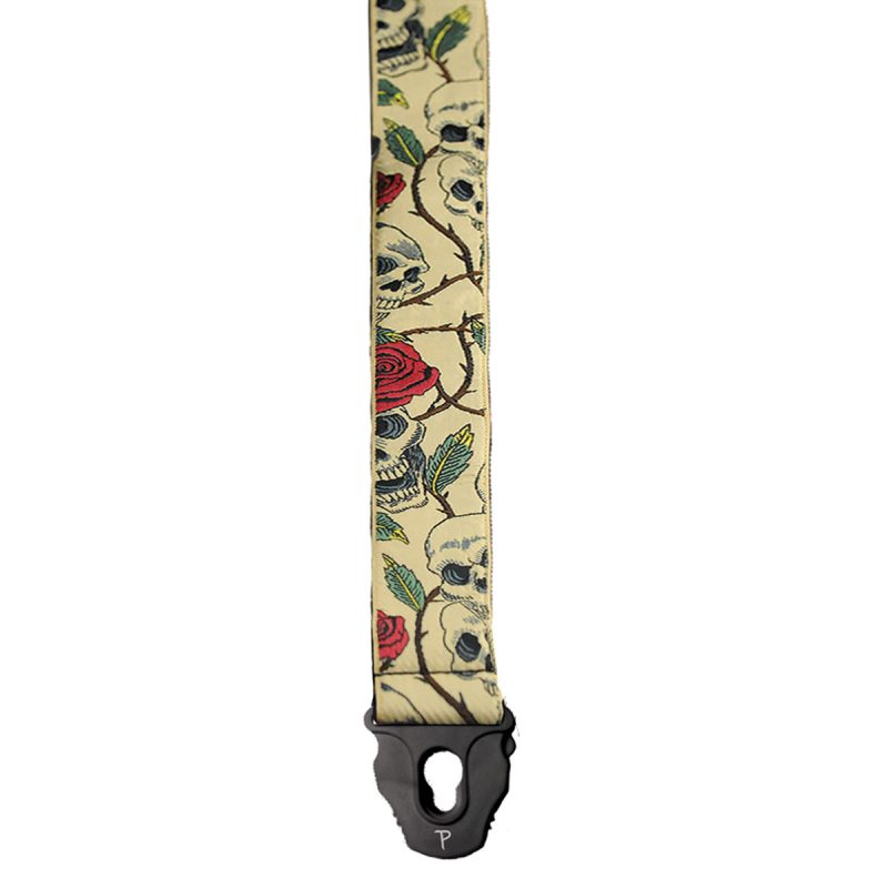 2" Skull And Roses Jacquard Perris TWSPL-7058