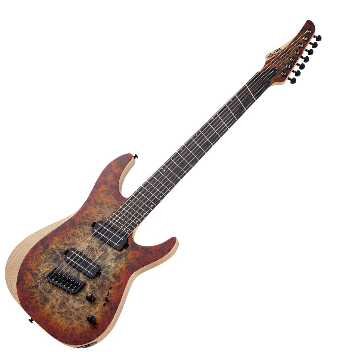 GUITARRA SCHECTER REAPER 7 MULTIESCALA INFERNO BURST SKU: 1511