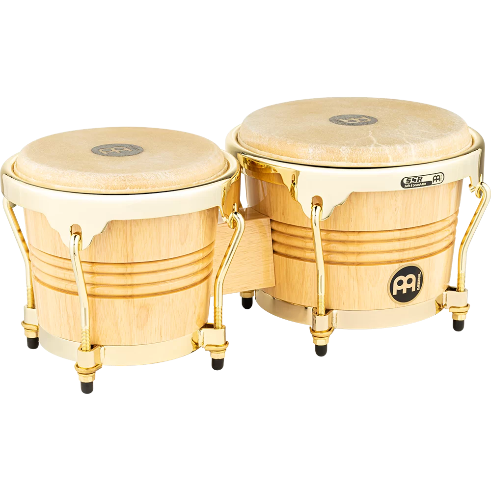 WOOD BONGO WOOD BONGO, NATURAL, GOLD HARDWARE