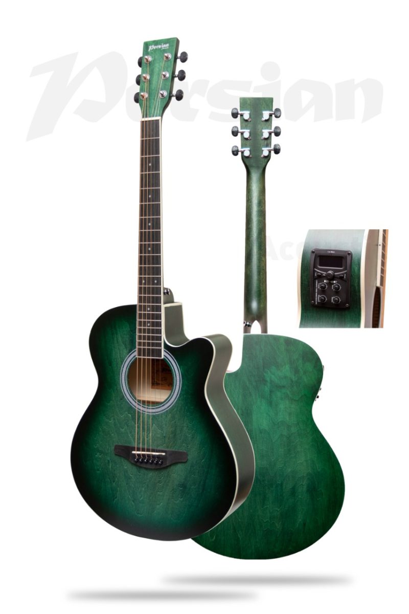 Guitarra Electroacustica Persian Ref: AF-H00LC-BL Verde Esmeralda