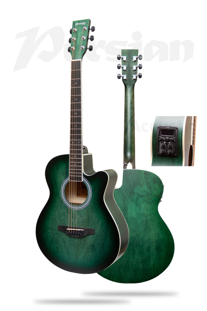 Guitarra Electroacustica Persian Ref: AF-H00LC-BL Verde Esmeralda