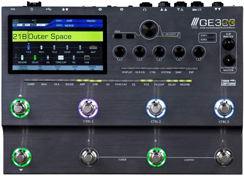 PEDALERA MOOER GE300 LITE MULTIEFECTOS PARA GUITARRA