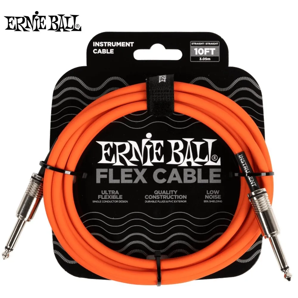 Cable Ernie ball Flex 1/4 -1/4 3mts Orange