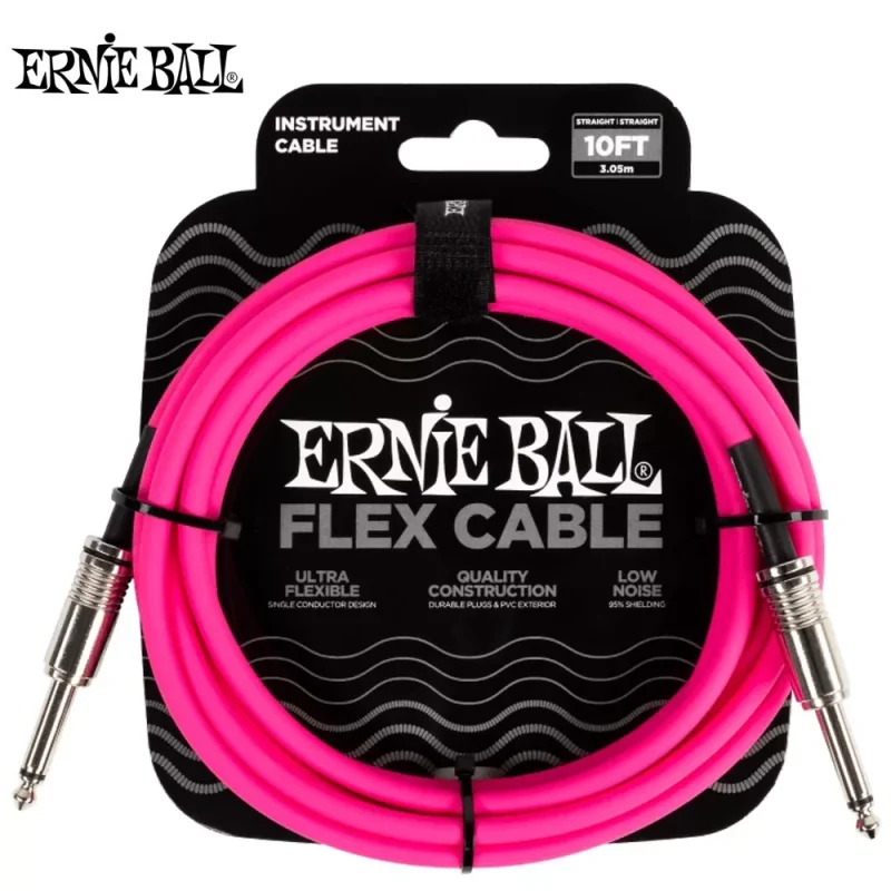 Cable Ernie ball Flex 1/4 -1/4 3mts Pink