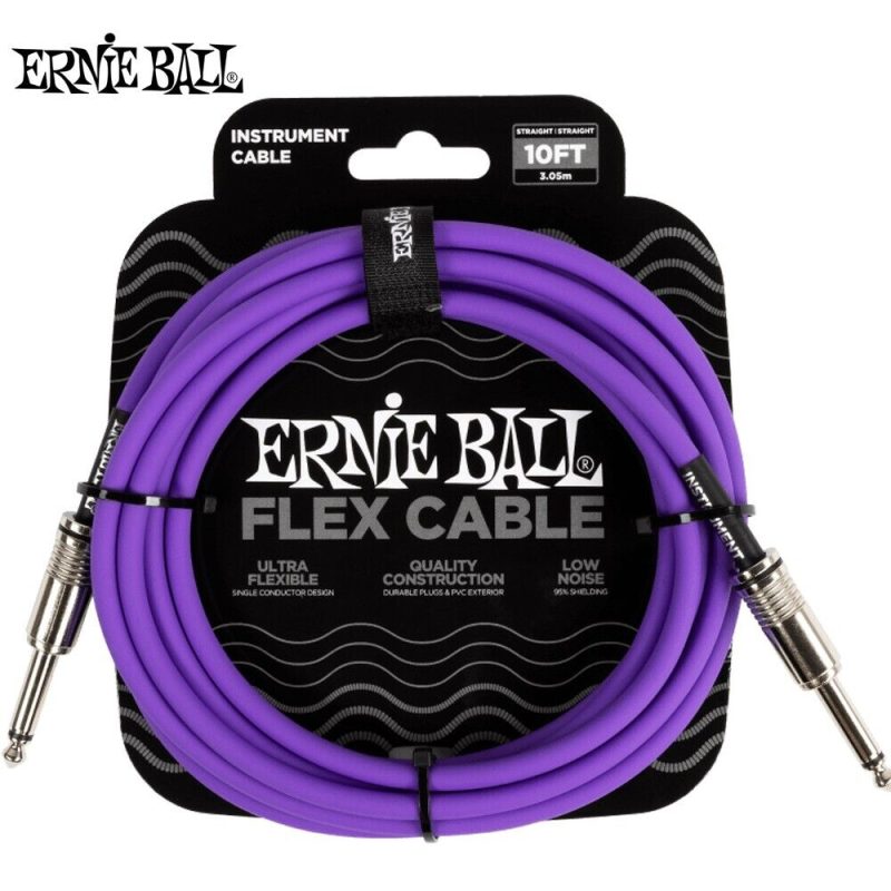Cable Ernie ball Flex 1/4 -1/4 3mts Purple