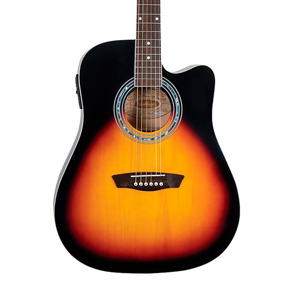 Guitarra Electroacústica Folk Washburn Sunburts WA90CEVSB-U - Image 2