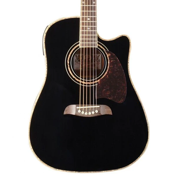 Guitarra Electroacustica Folk Black Oscar Schmidt By Washburn OG2CEB-A-U - Image 2