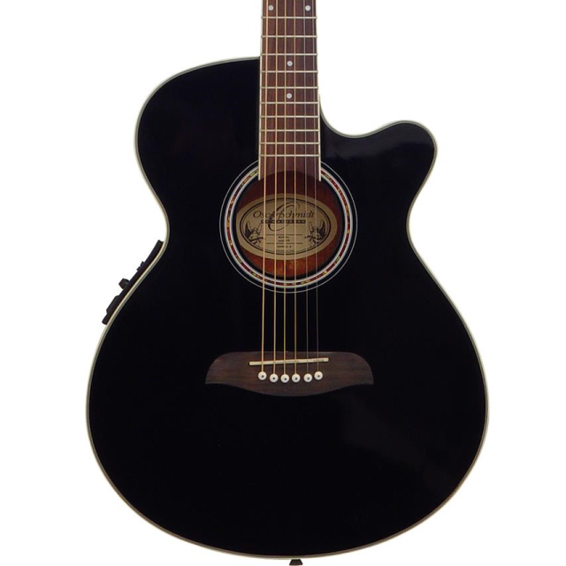 Guitarra Electroacustica Cuerpo Delgado Black Oscar Schmidt By Washburn OG8CEB-A-U - Image 2