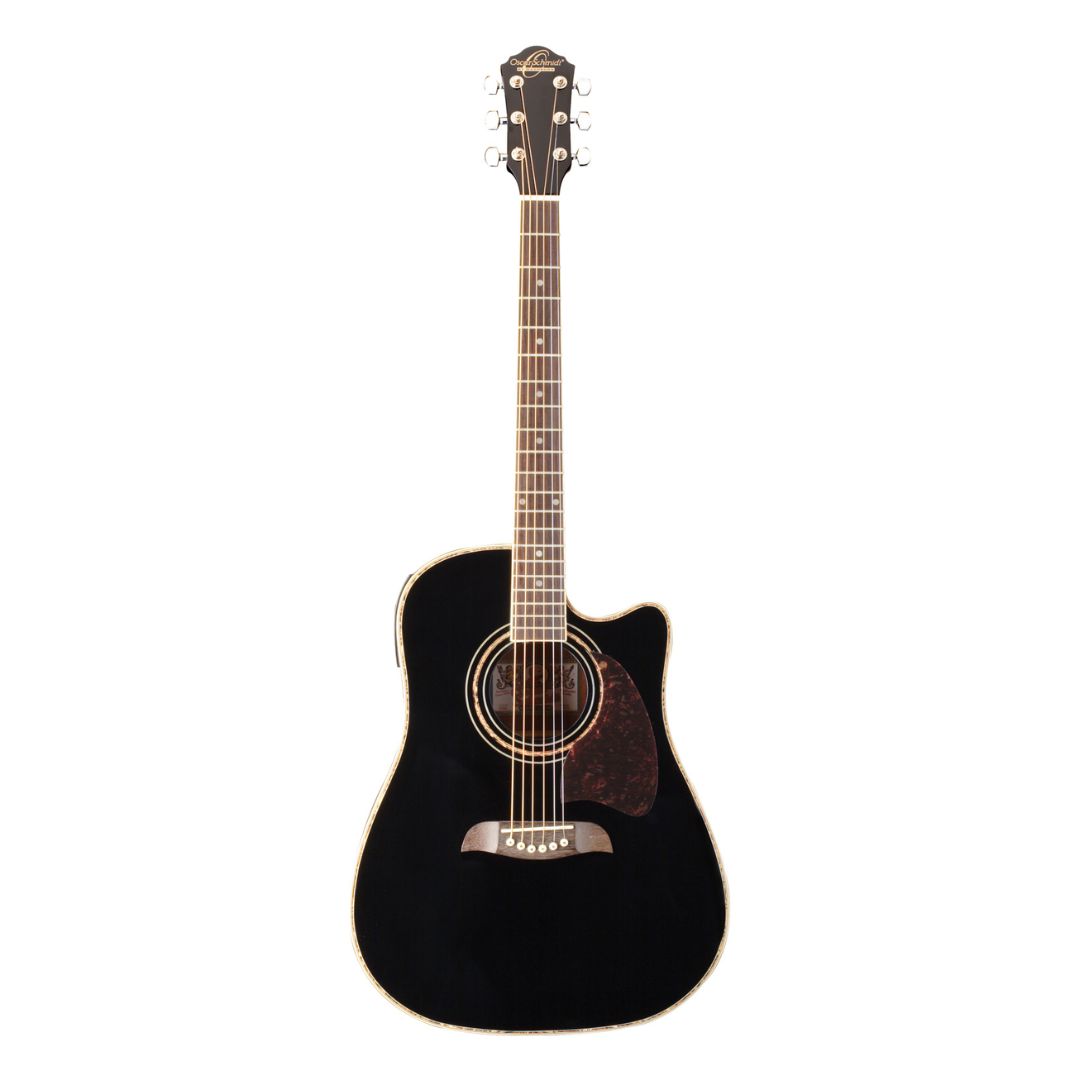 Guitarra Electroacustica Folk Black Oscar Schmidt By Washburn OG2CEB-A-U
