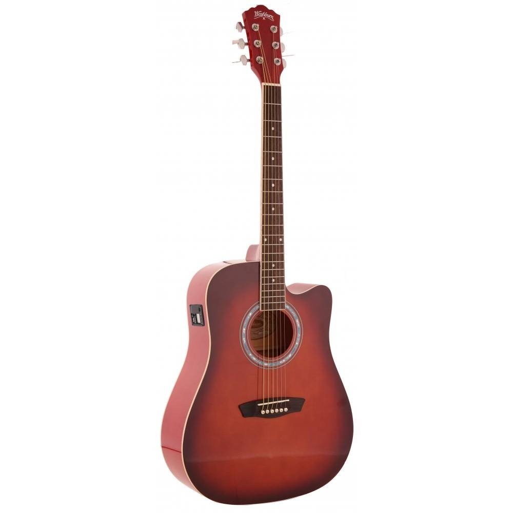 Guitarra Electroacustica Washburn Roja WA90CERDB-W-U - Image 2
