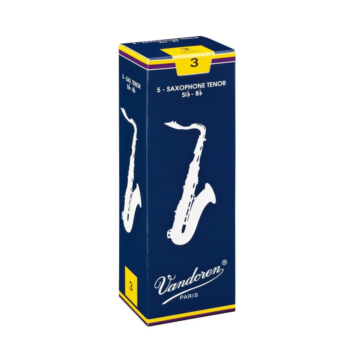Caja x10 Cañas Vandoren Saxofon Tenor 3