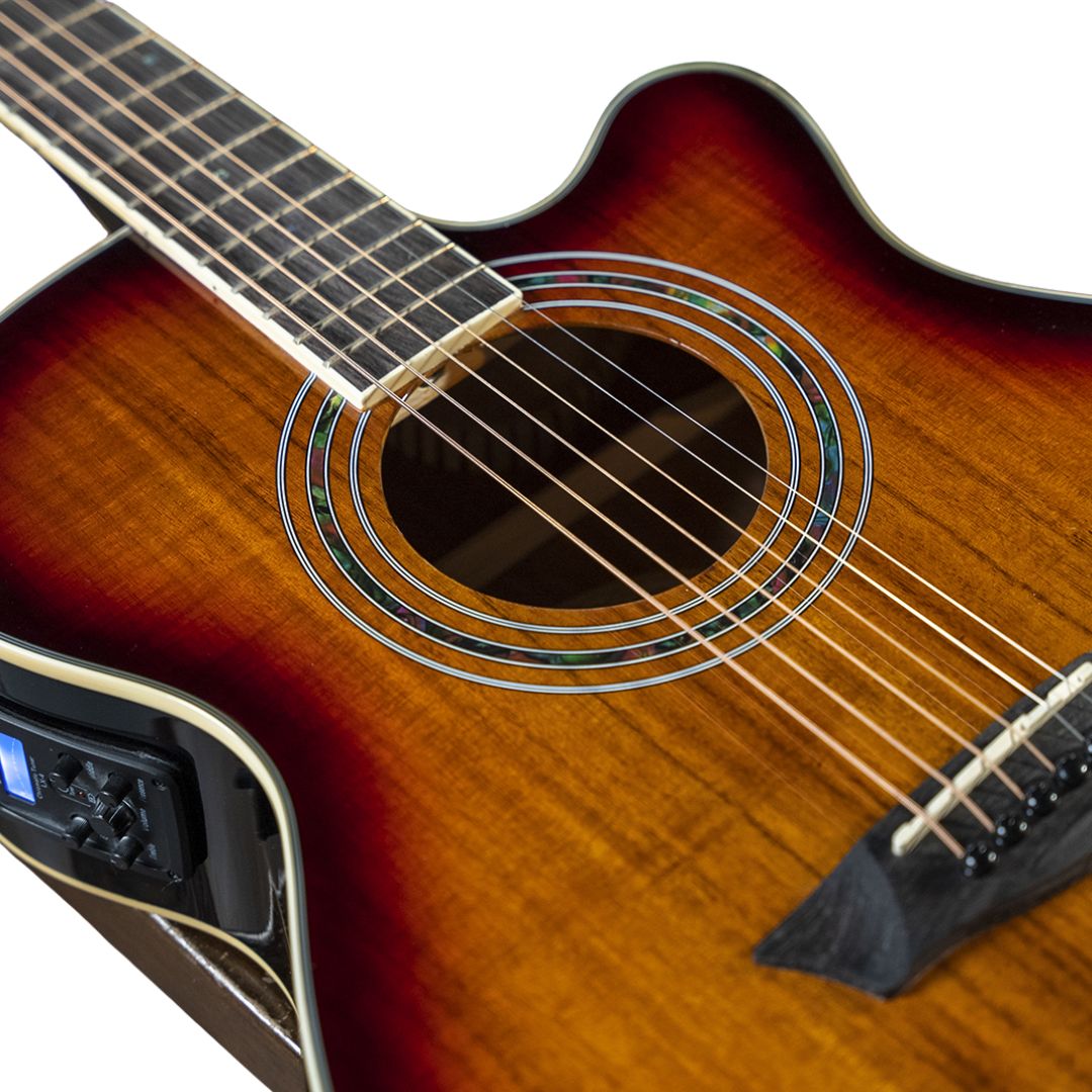 Guitarra Electroacustica Mini Jumbo Washburn EA55G-A-U - Image 2